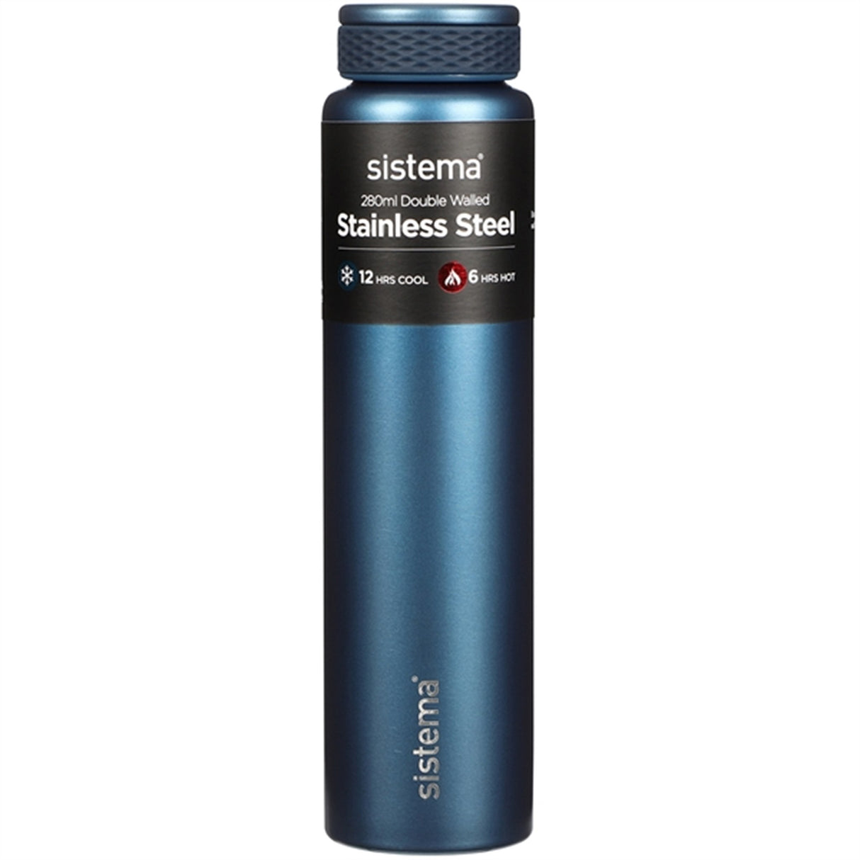 Sistema Stainless Steel Vattenflaska 280 ml Blå