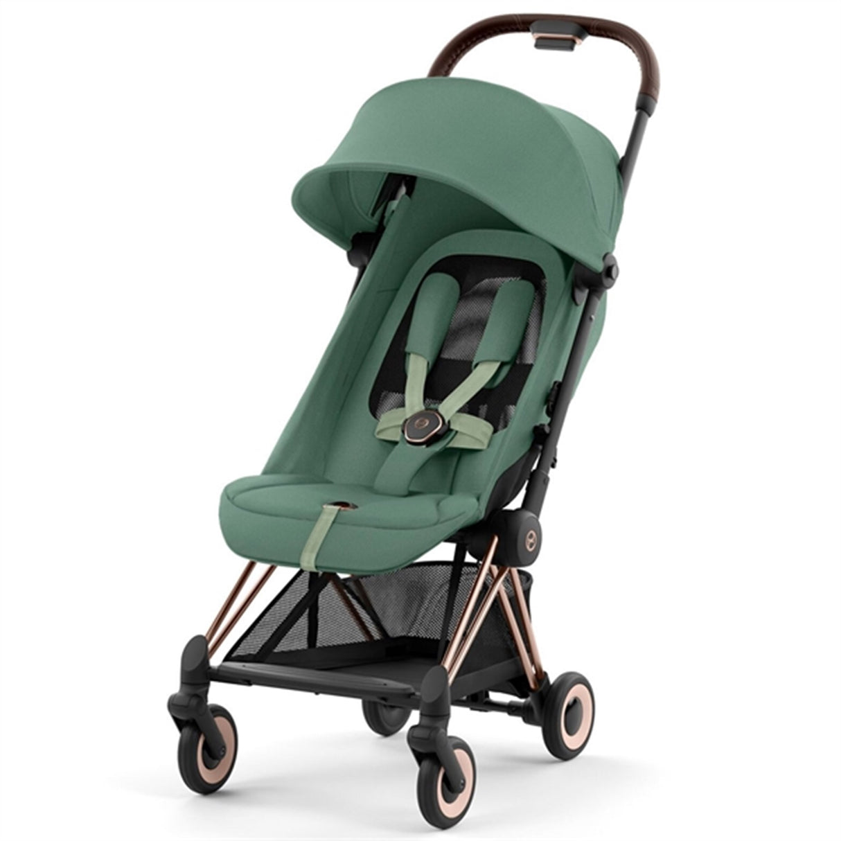 Cybex Coya Sittvagn Rosegold Leaf Green 7