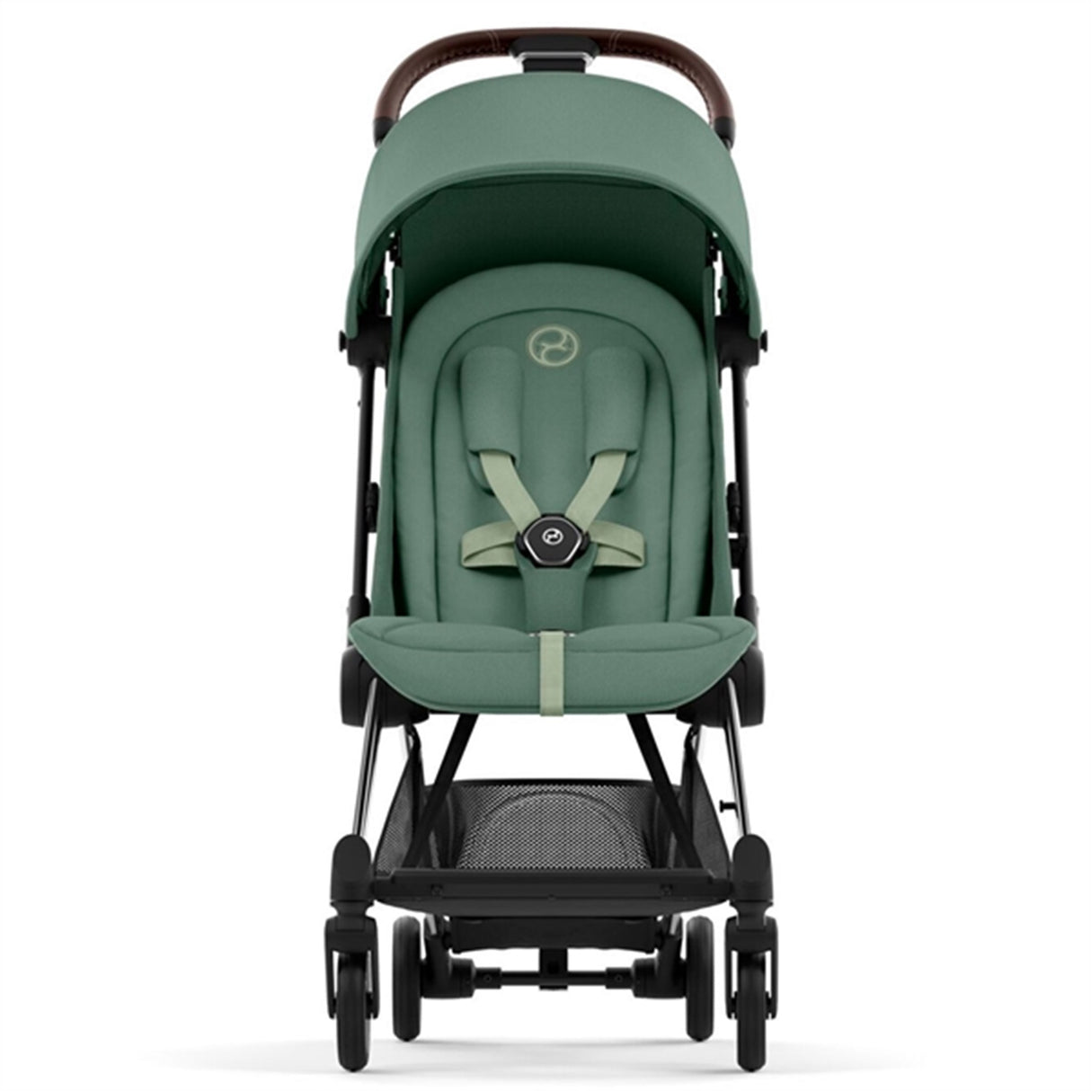 Cybex Coya Sittvagn Chrome Dark Brown Leaf Dark Green 6