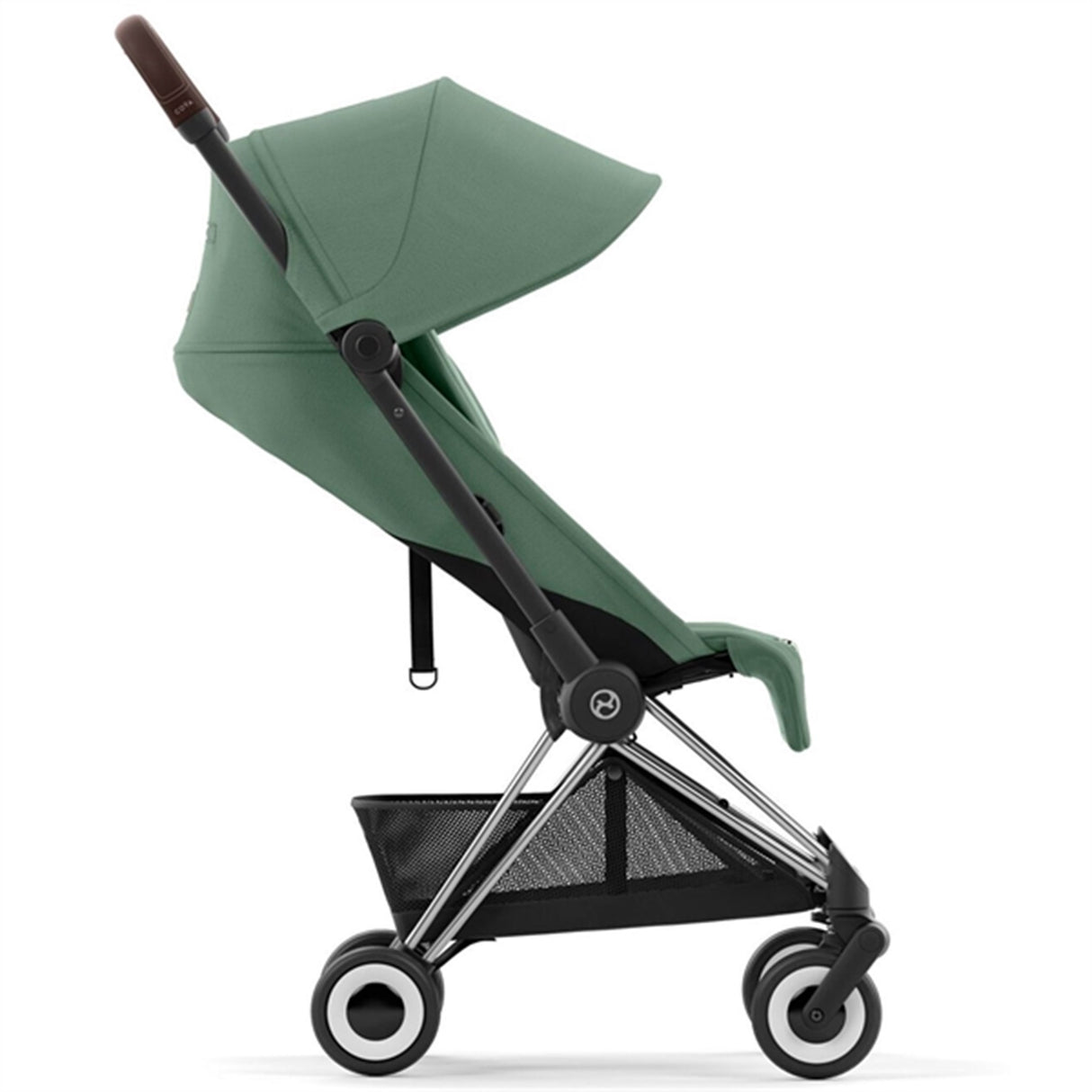 Cybex Coya Sittvagn Chrome Dark Brown Leaf Dark Green 5
