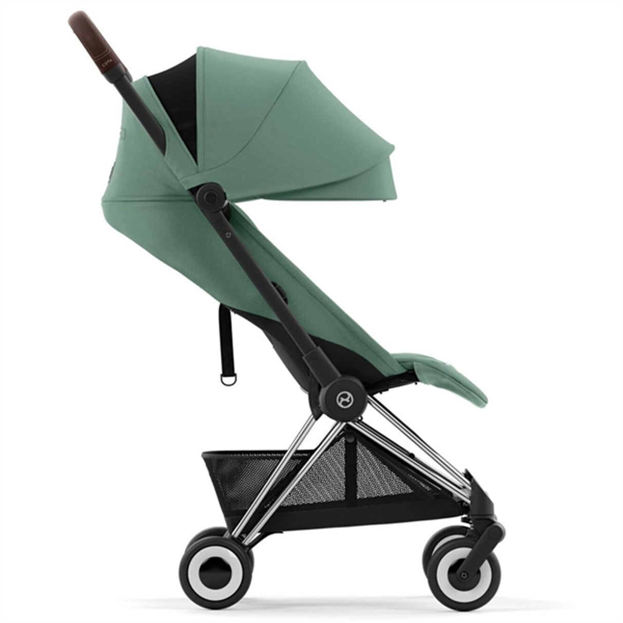 Cybex Coya Sittvagn Chrome Dark Brown Leaf Dark Green 4