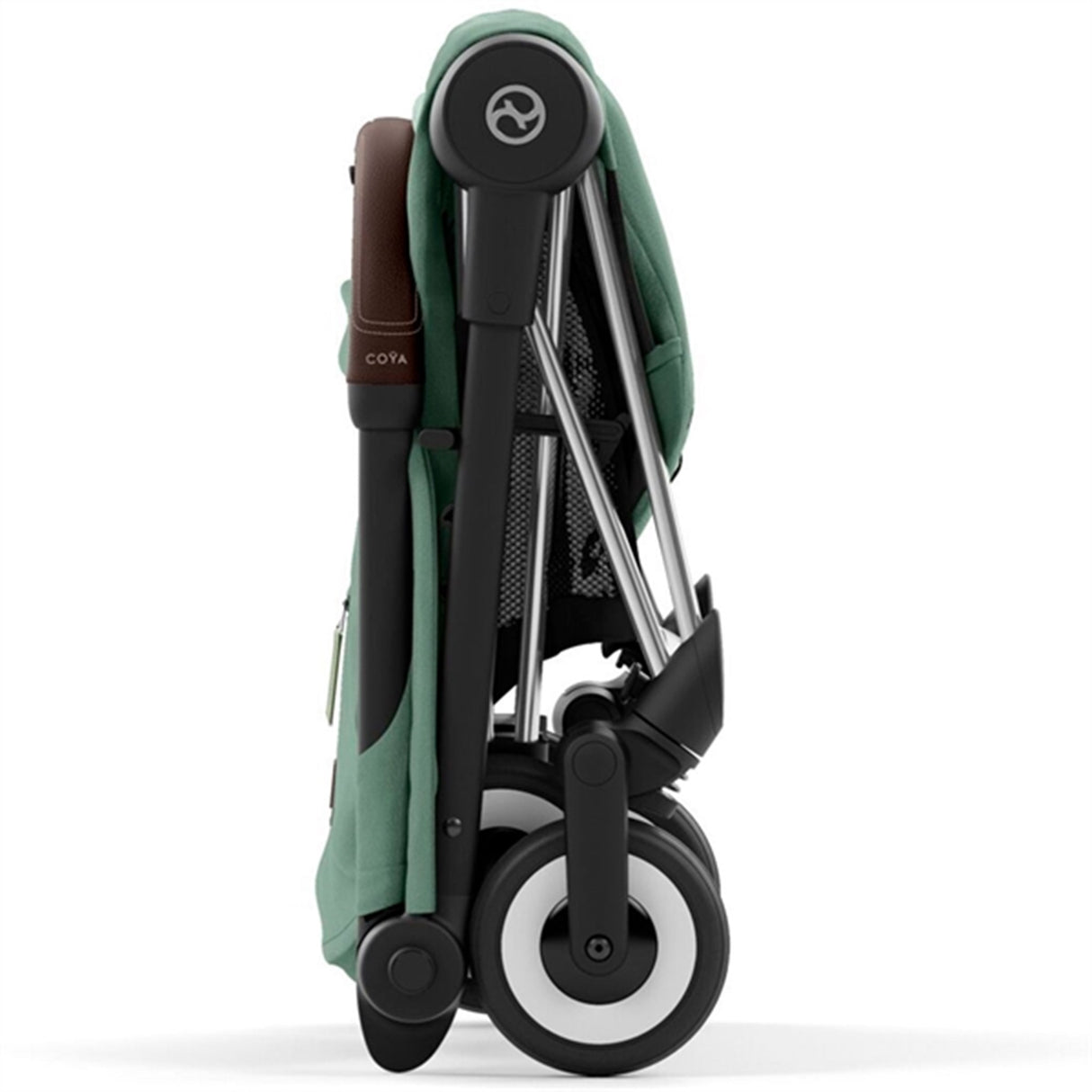 Cybex Coya Sittvagn Chrome Dark Brown Leaf Dark Green 7