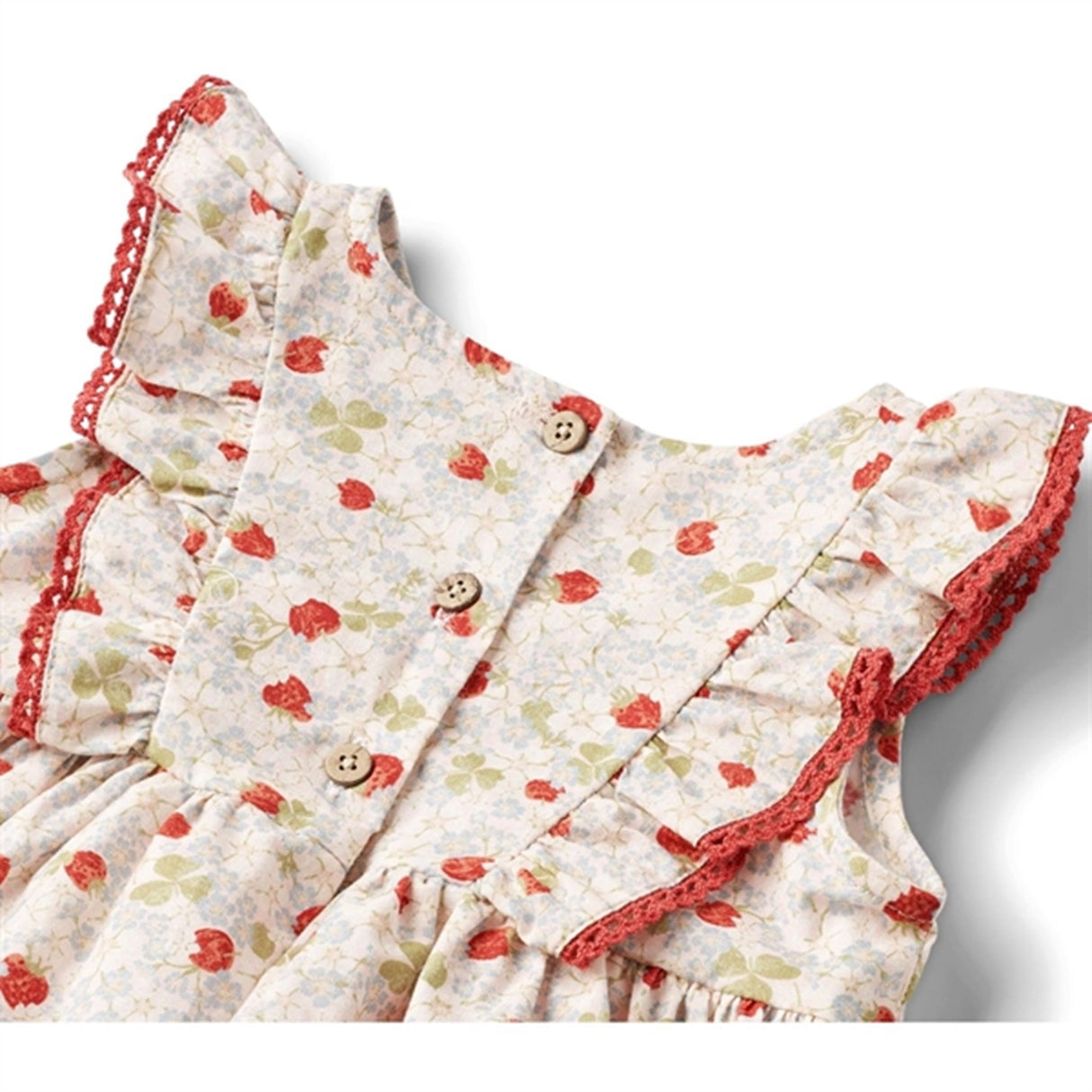 Wheat Rose Strawberries Body Klänning Suit Lace Sofia