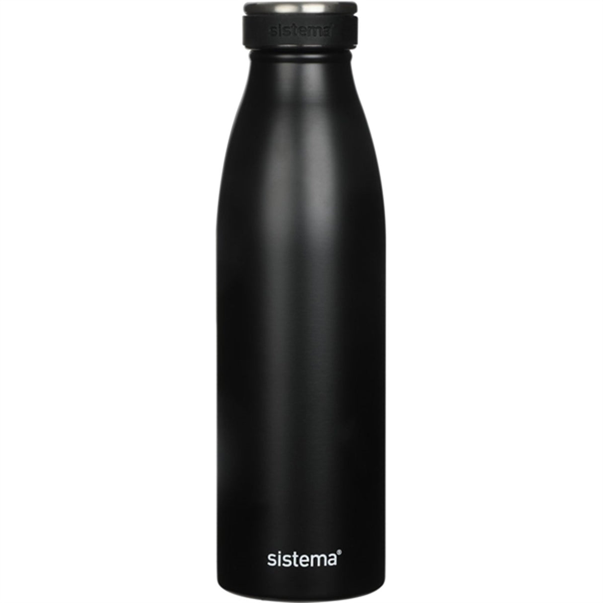 Sistema Stainless Steel Vattenflaska 500 ml Black