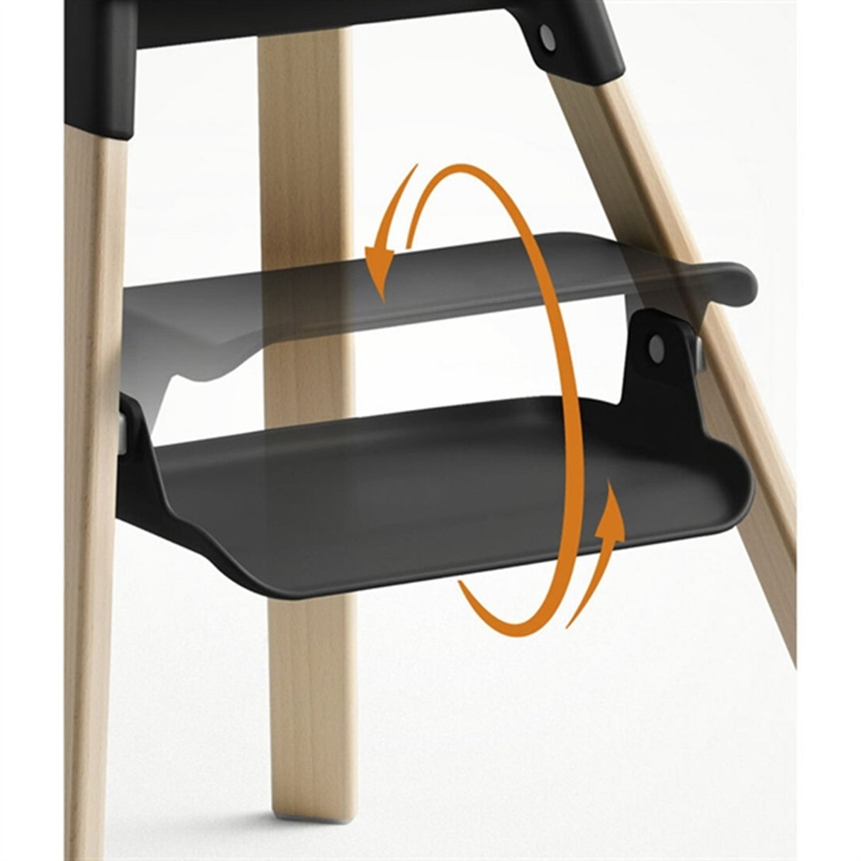 Stokke® Clikk™ Højstol Black Natural Inkl. Transport Taske 8