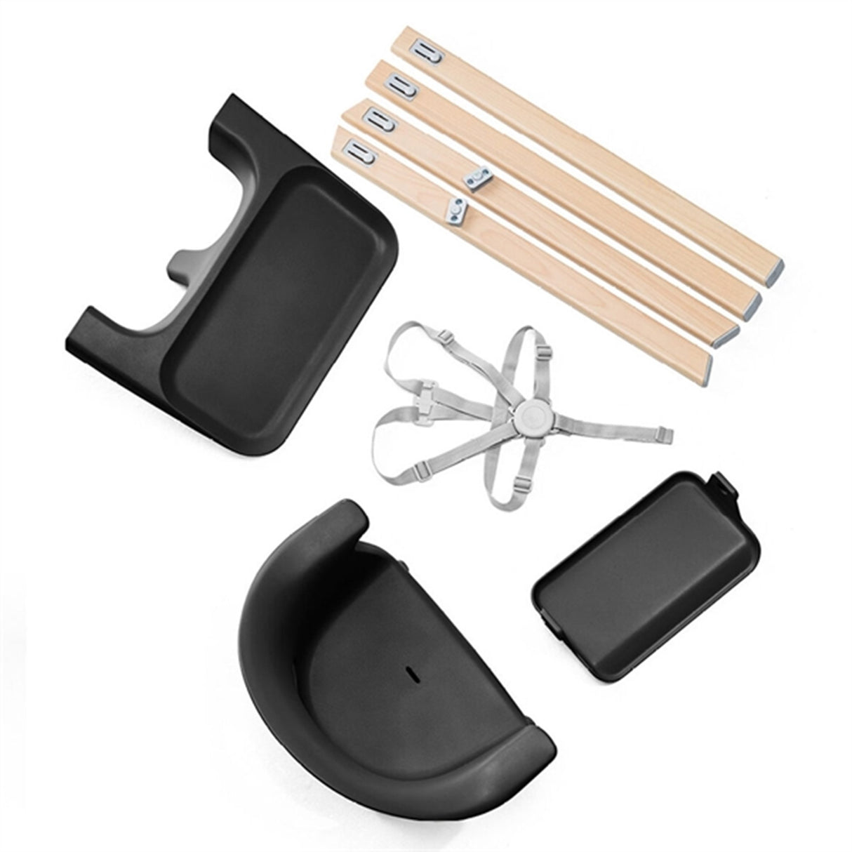 Stokke® Clikk™ Højstol Black Natural Inkl. Transport Taske 9