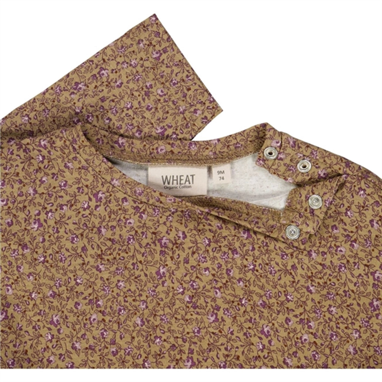 Wheat Hazel Flowers Lilja Jersey Klänning