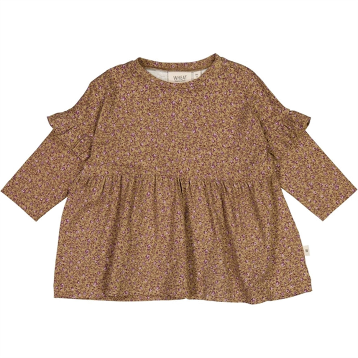 Wheat Hazel Flowers Lilja Jersey Klänning