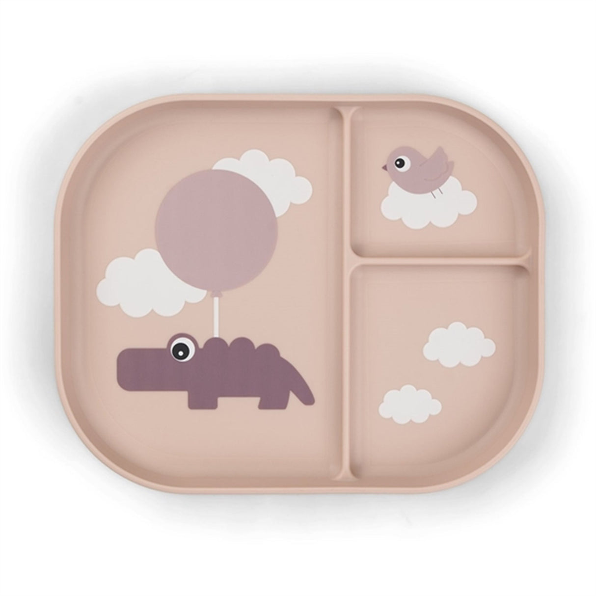 Done by Deer Foodie Inddelt Tallrik Happy Clouds Powder