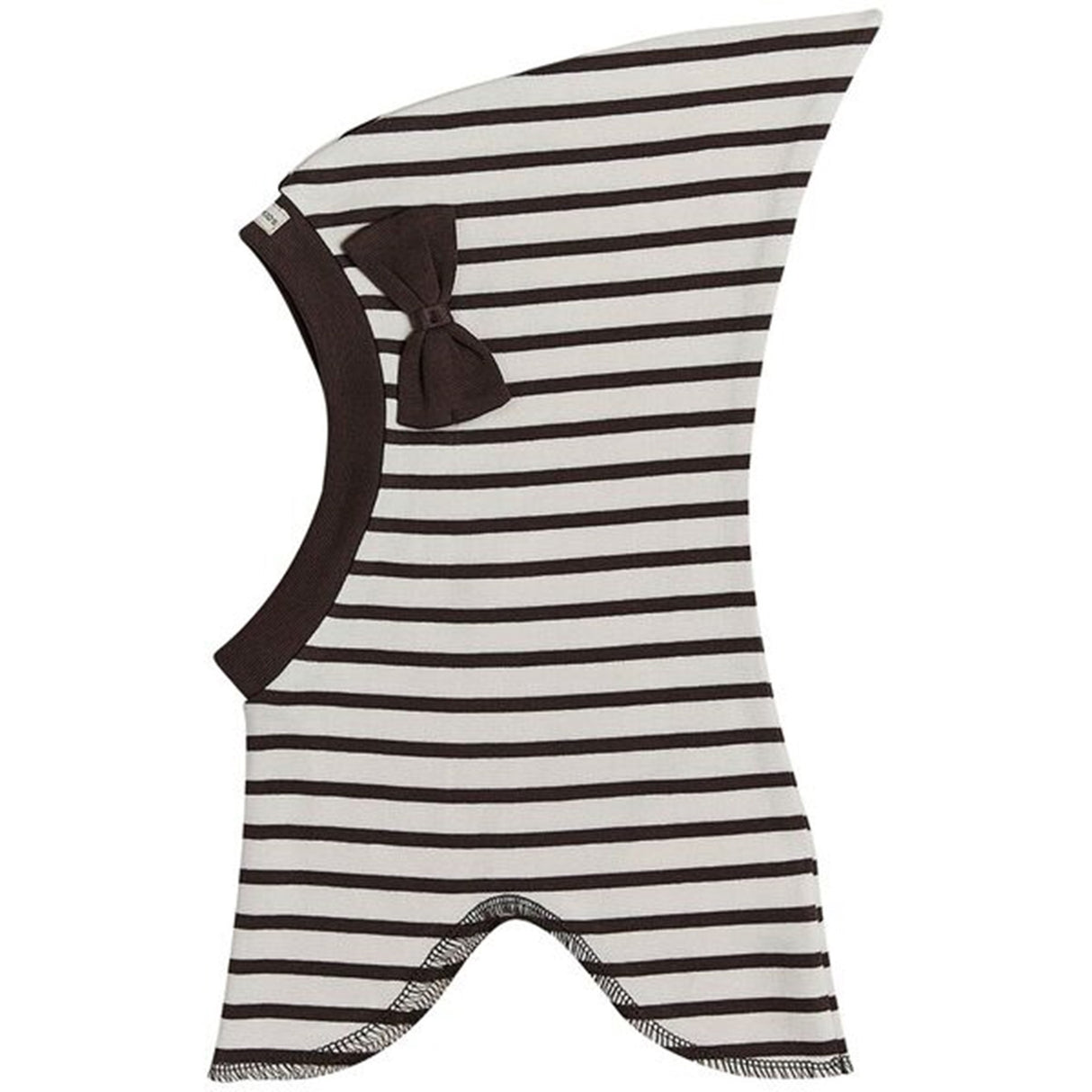 Racing Kids Balaklava Top Bow Stripe Brun / Vit