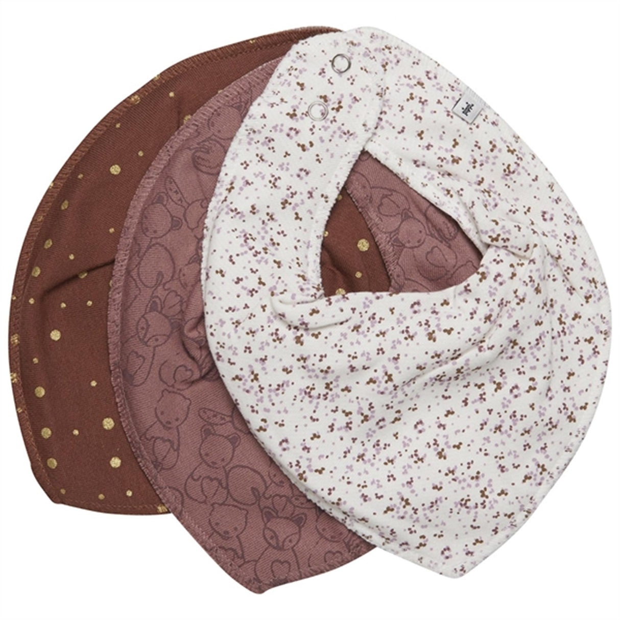 Pippi Bandana Haklapp 3-pack Burlwood