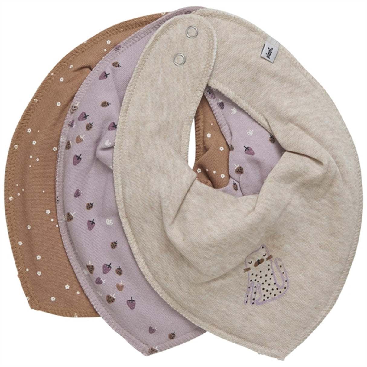 Pippi Bandana Haklapp 3-pack Violet Ice