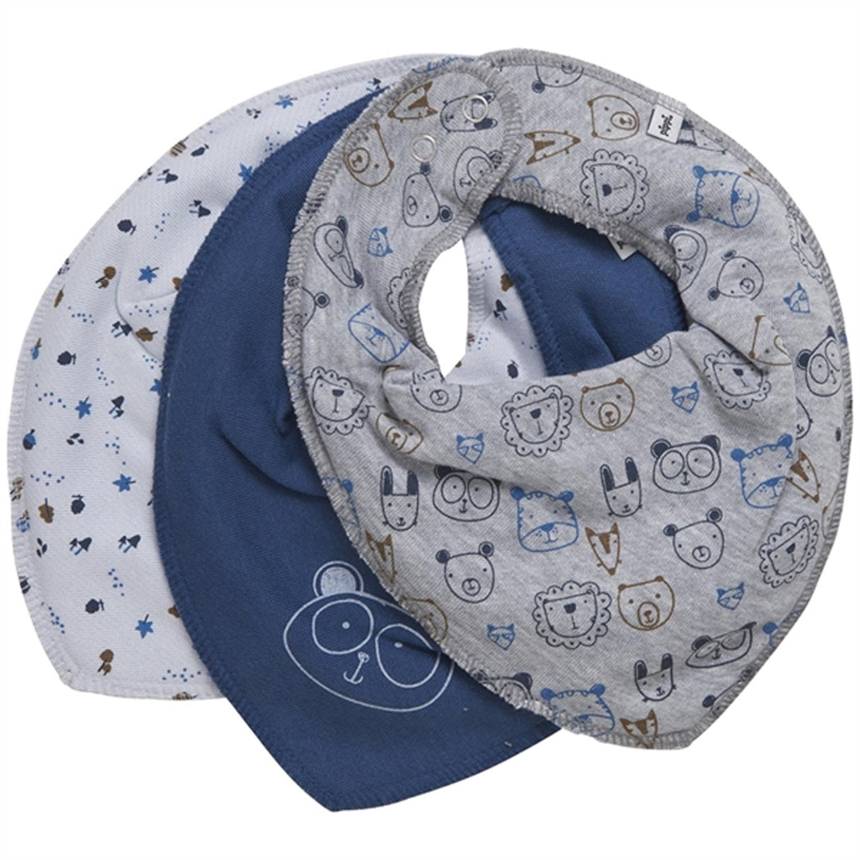 Pippi Bandana Haklapp 3-pack Dark Denim