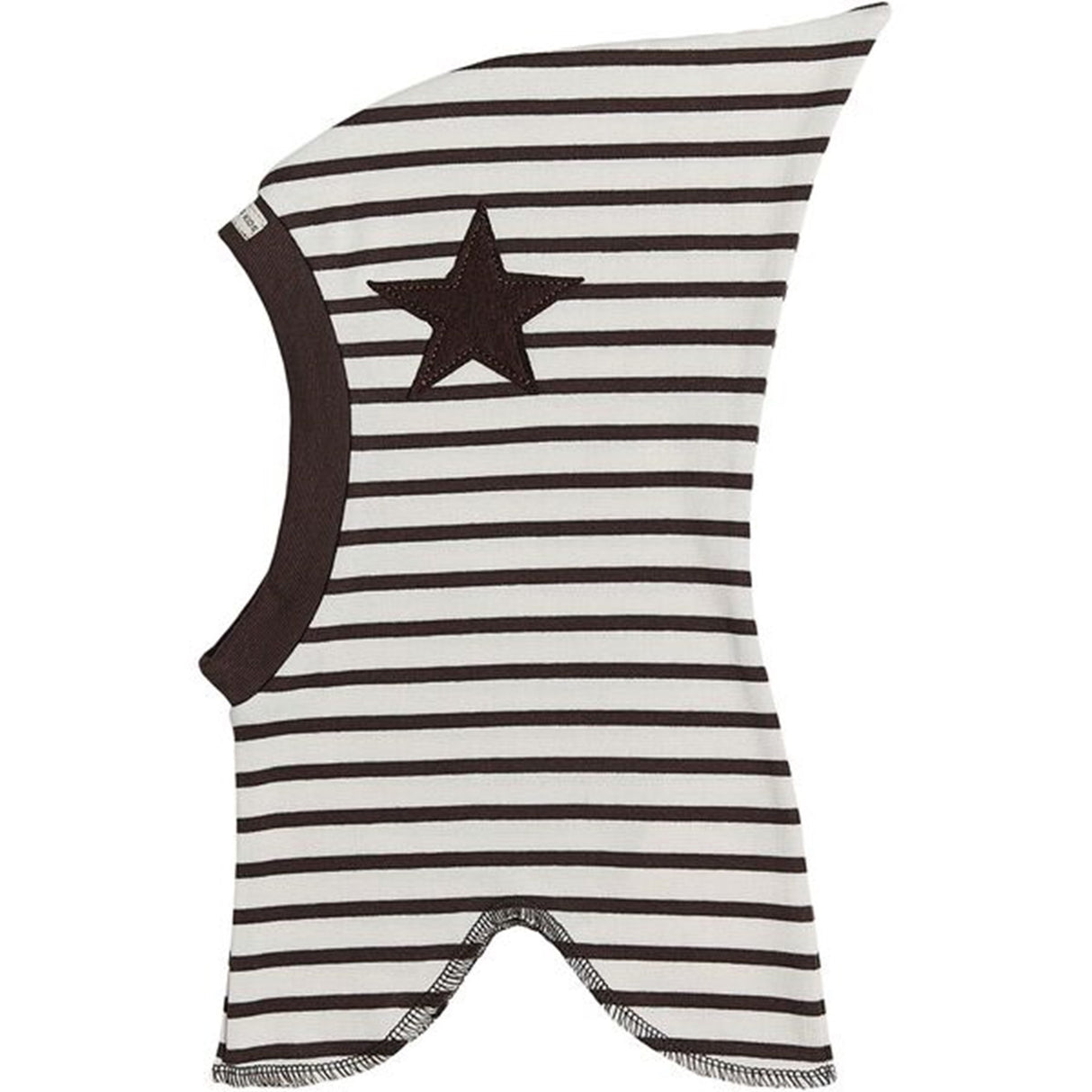Racing Kids Balaklava Top Star Stripe Brun / Vit