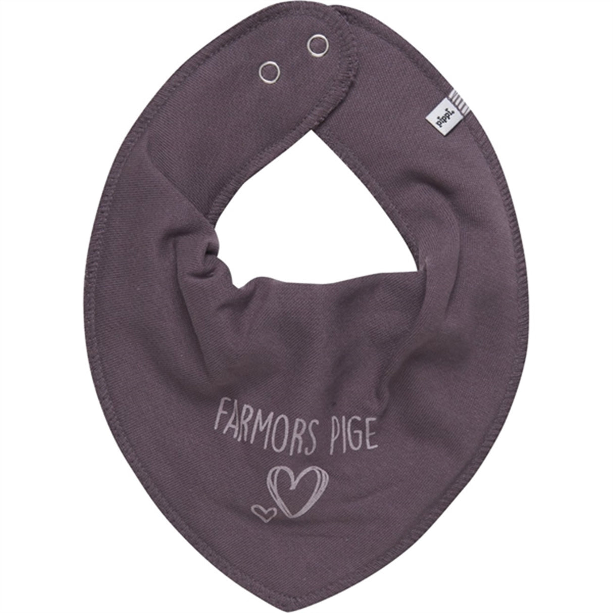 Pippi Bandana Haklapp m. Text Plum