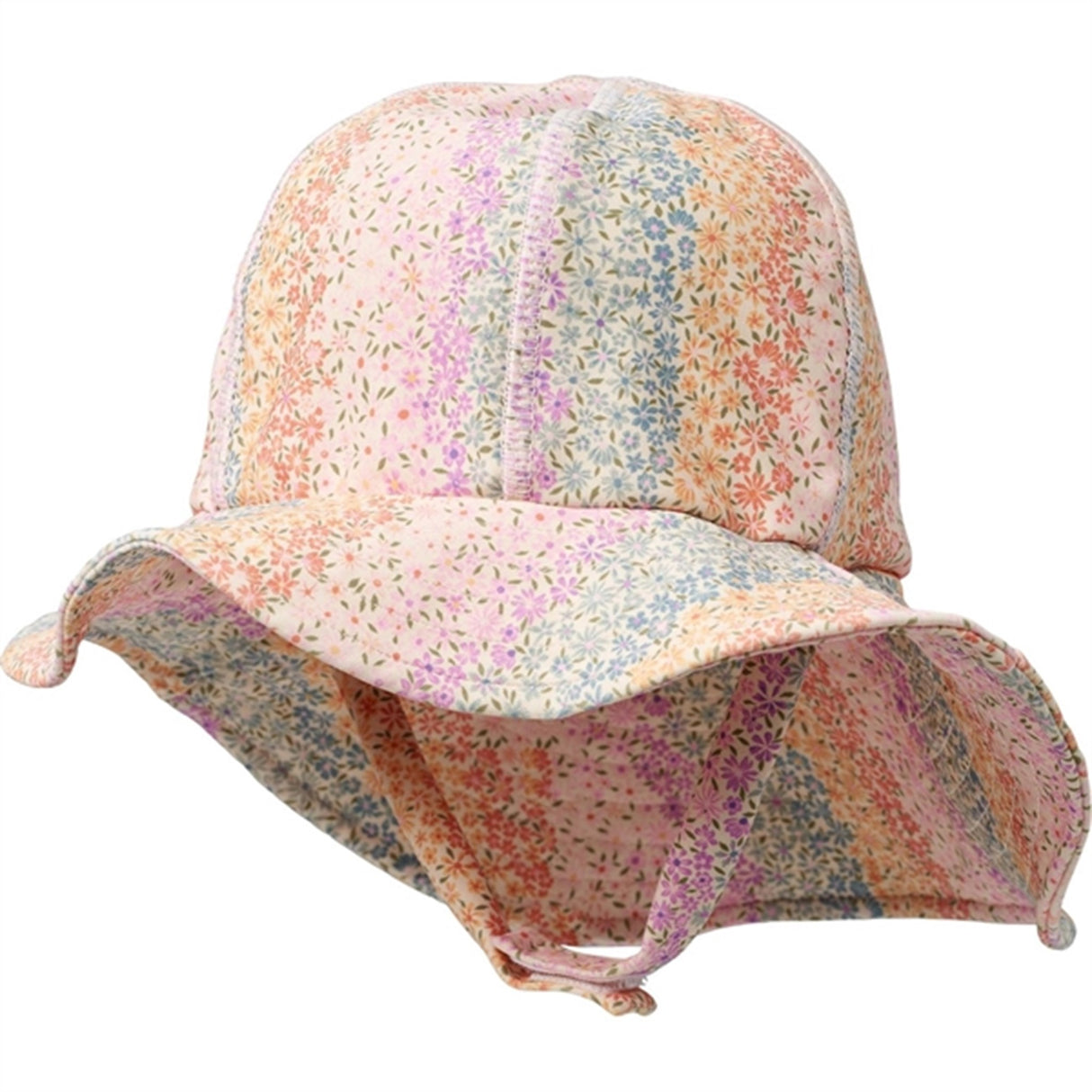 Wheat Rainbow Flowers UV Solhatt