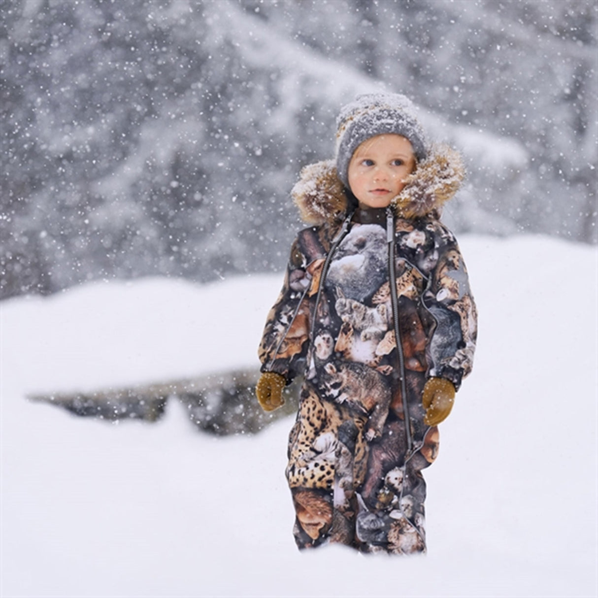 Molo Vinteroverall Sleeping Cubs Pyxis Fur 2