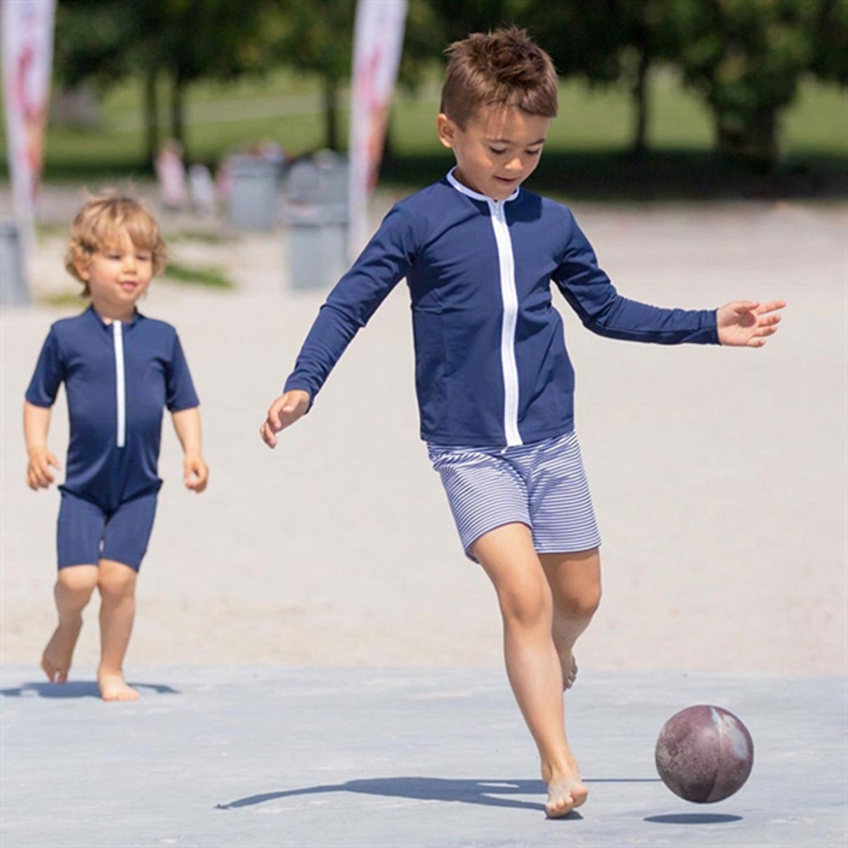 Petit Crabe Blue Etoile Star Badebluse m. Lynlås