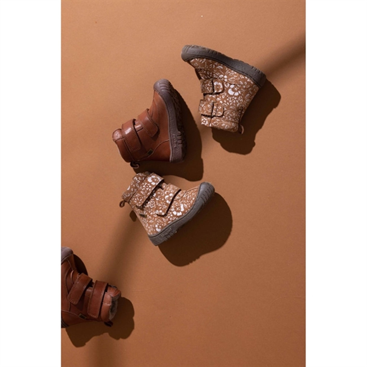 Bisgaard Evon Tex Skor Brandy Flowers