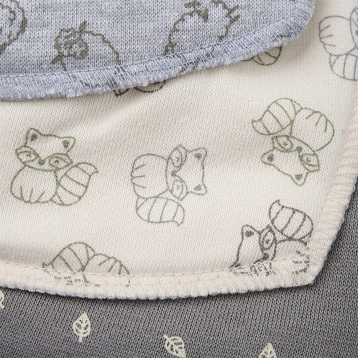 Pippi Bandana Haklapp 3-pack Grey Melange