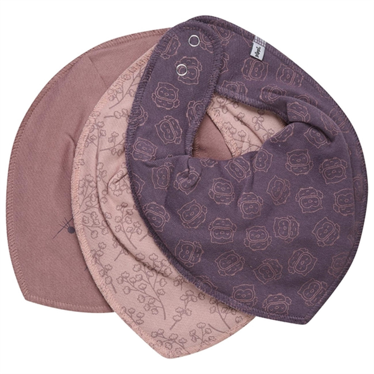Pippi Bandana Haklapp 3-pack Burlwood