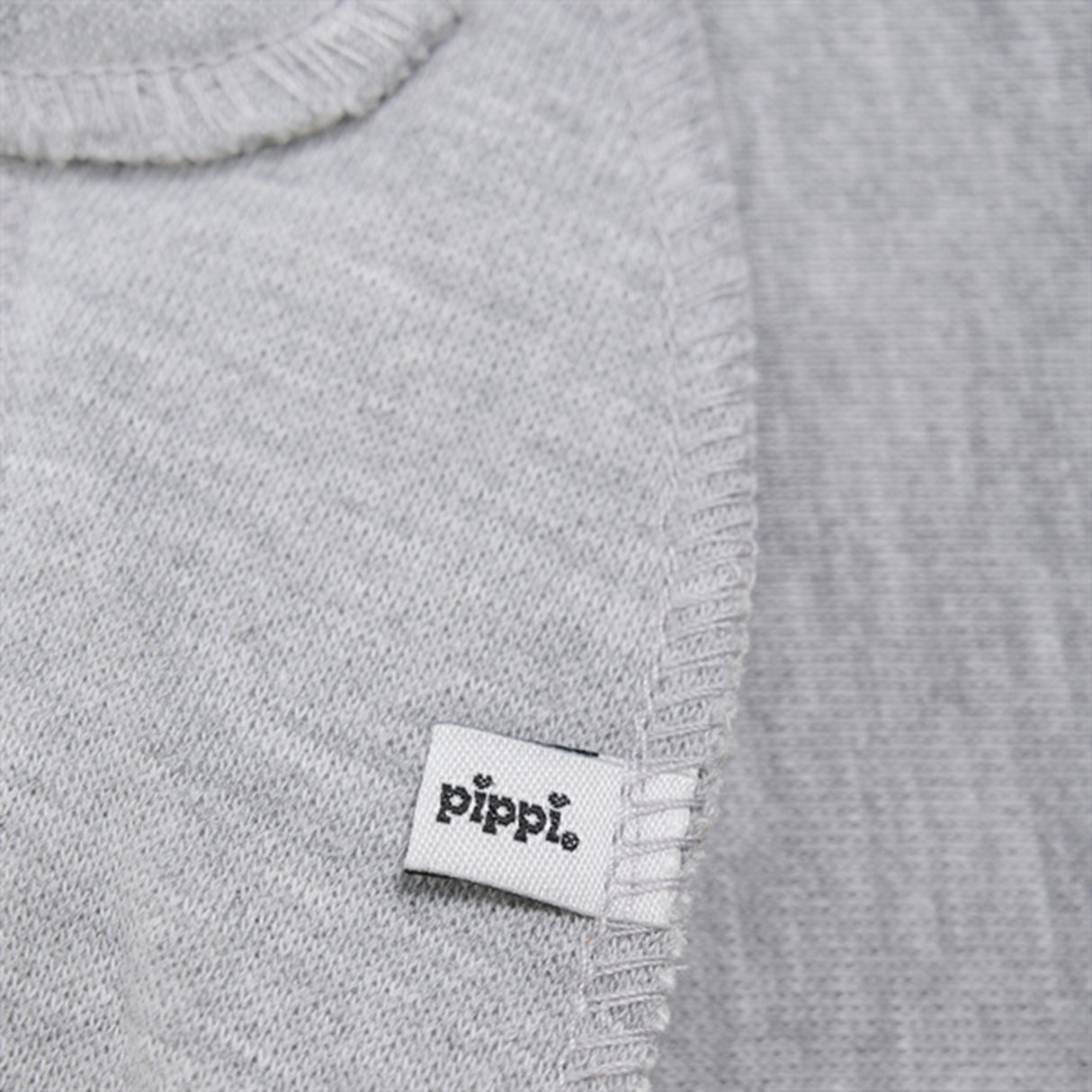 Pippi Bandana Haklapp Tantes Charmetrold Grey Melange