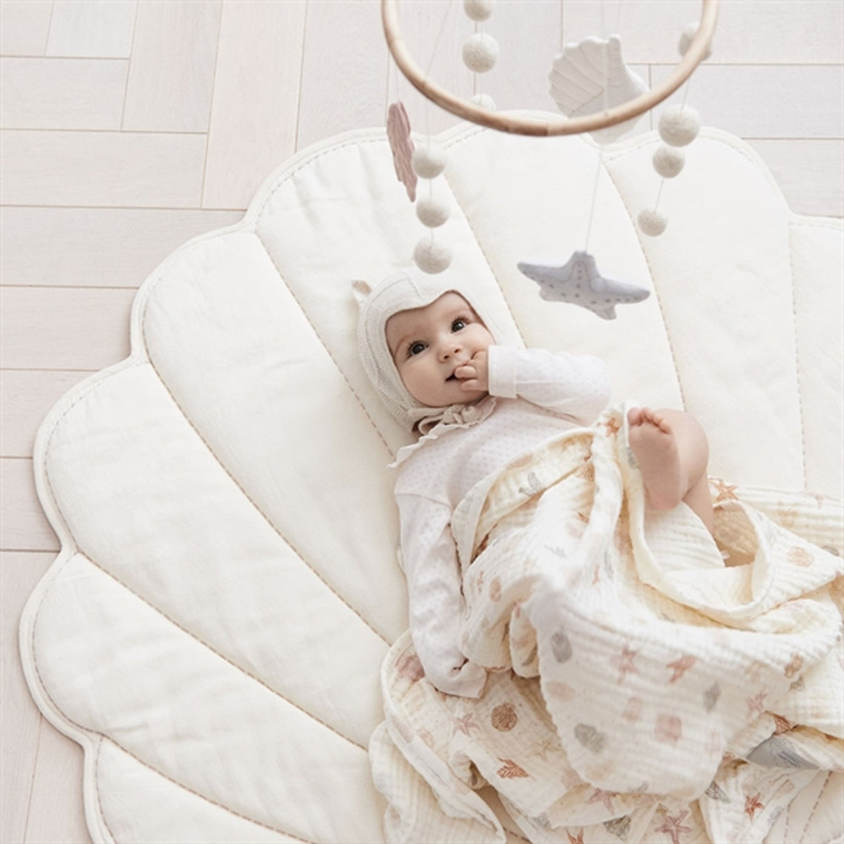 Cam Cam Copenhagen Sea Shell Lekmatta Off-White
