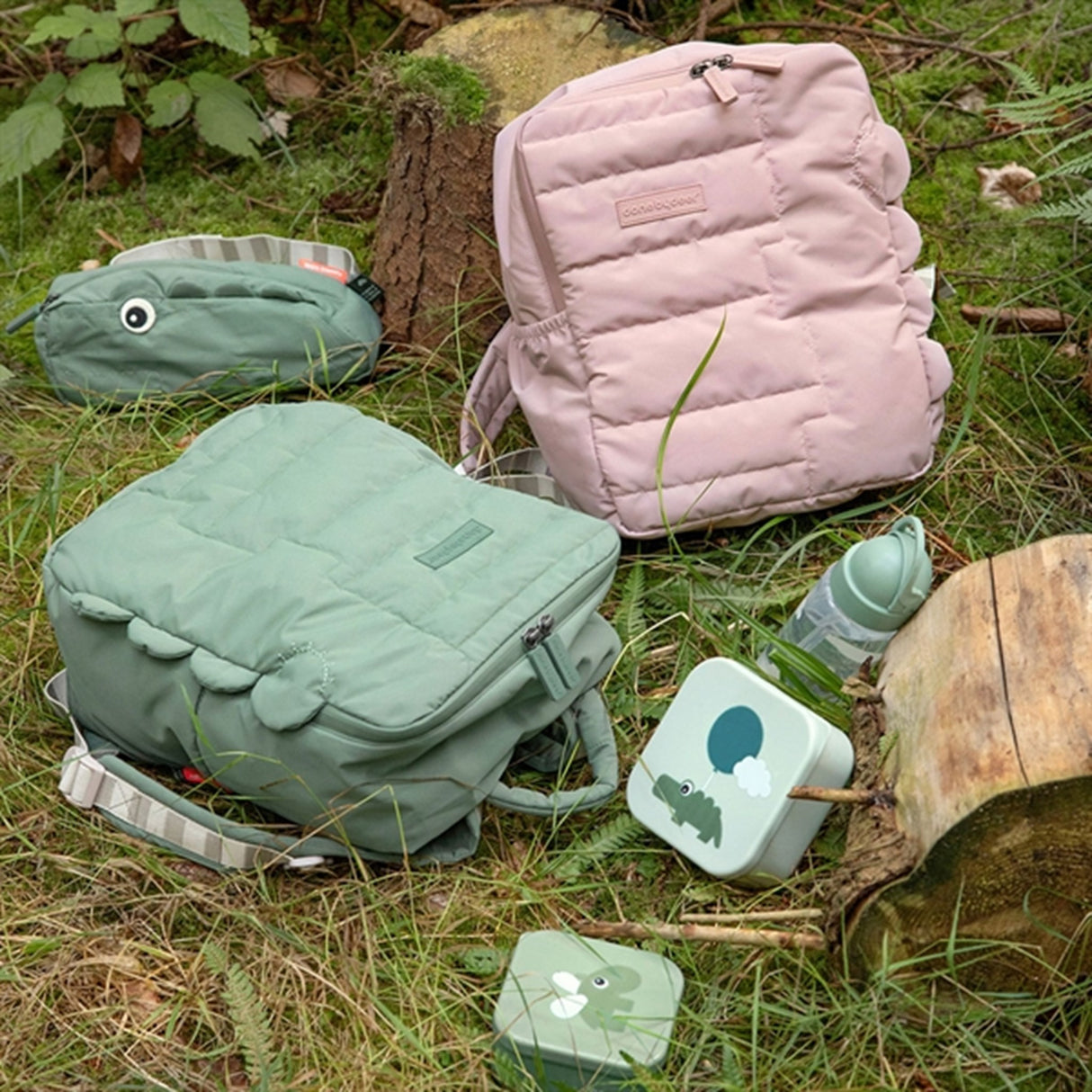 Done by Deer Rygsæk Croco Green