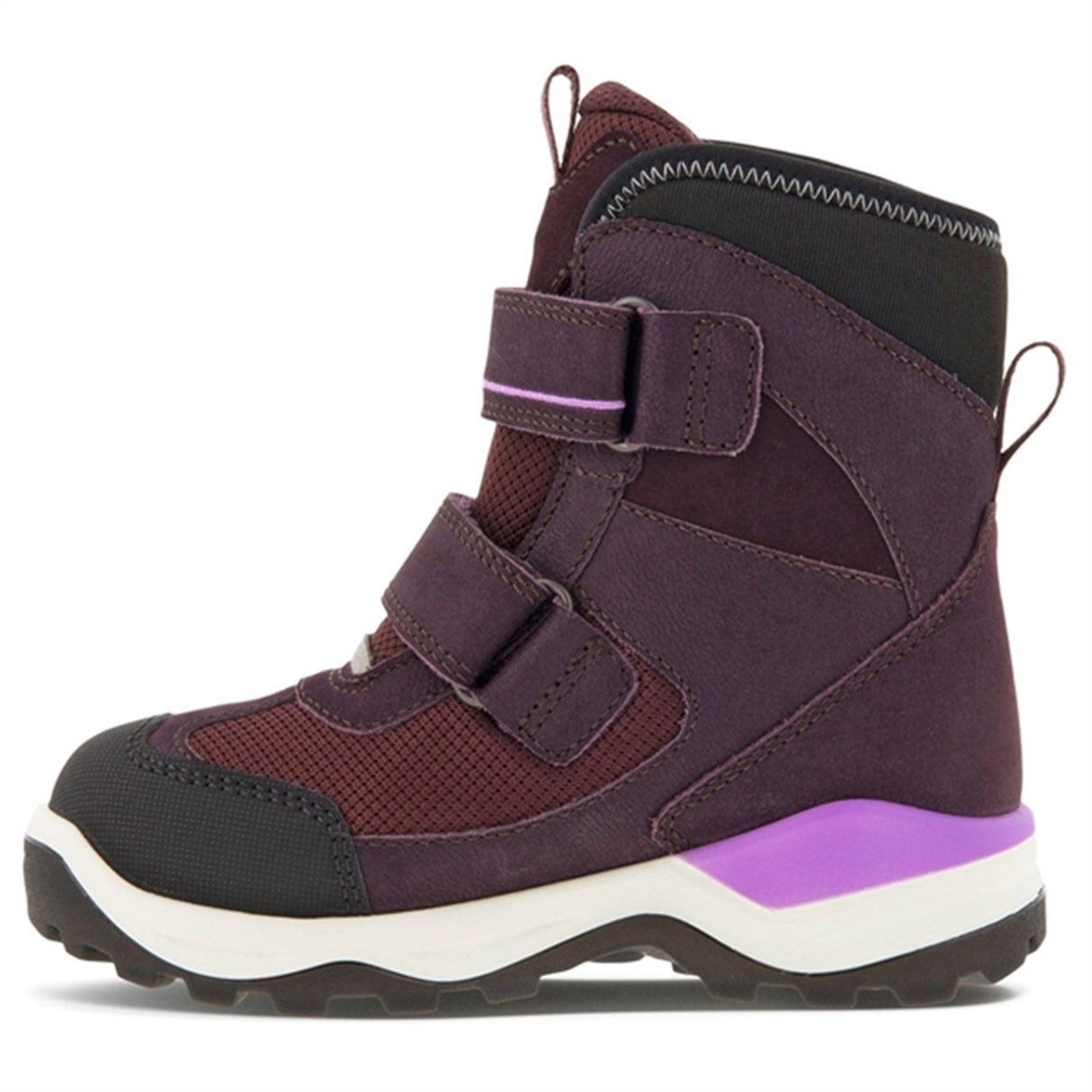 Ecco Snow Mountain Mid-Cut Støvle Black/Fig/Fig 2