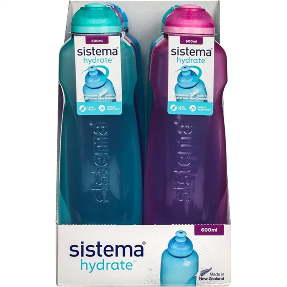 Sistema Twist 'n' Sip Helix Vattenflaska 600 ml Teal