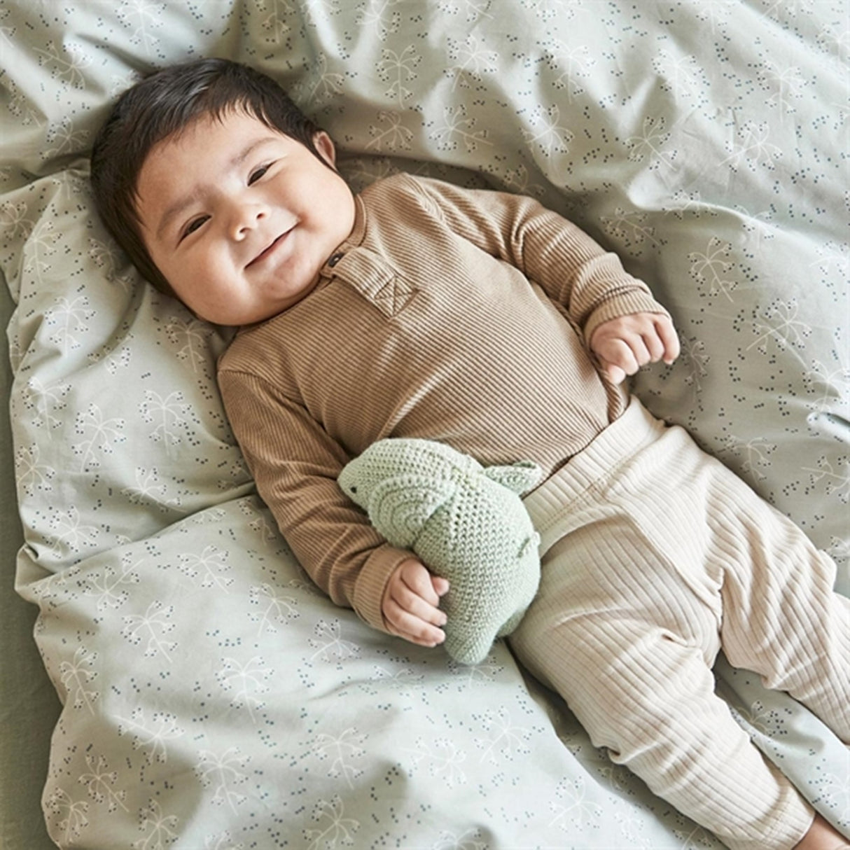 Leander sängkläder Meadow Sage Green