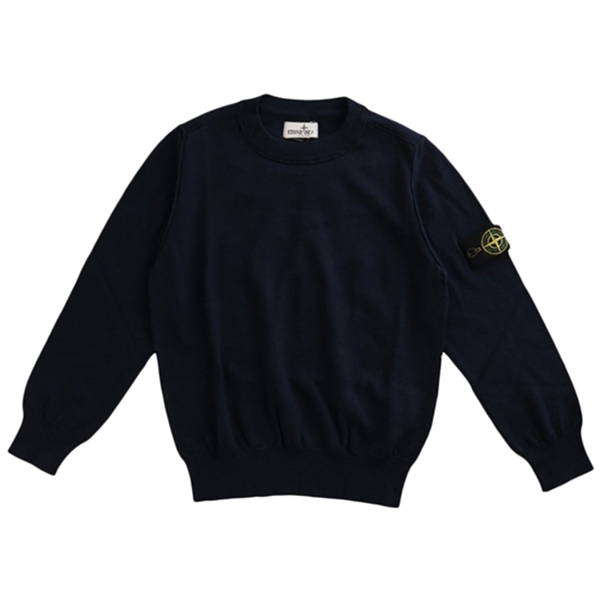 Stone Island Junior Stickat Tröja Navy Blue