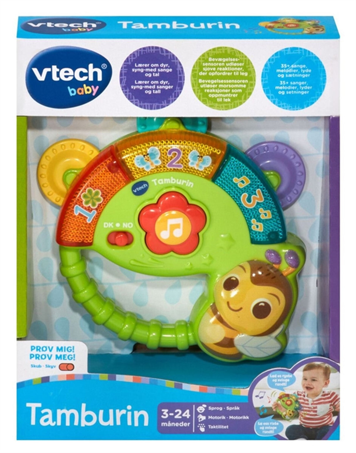 Vtech Bebis Tamburin med Ljus och Ljud
