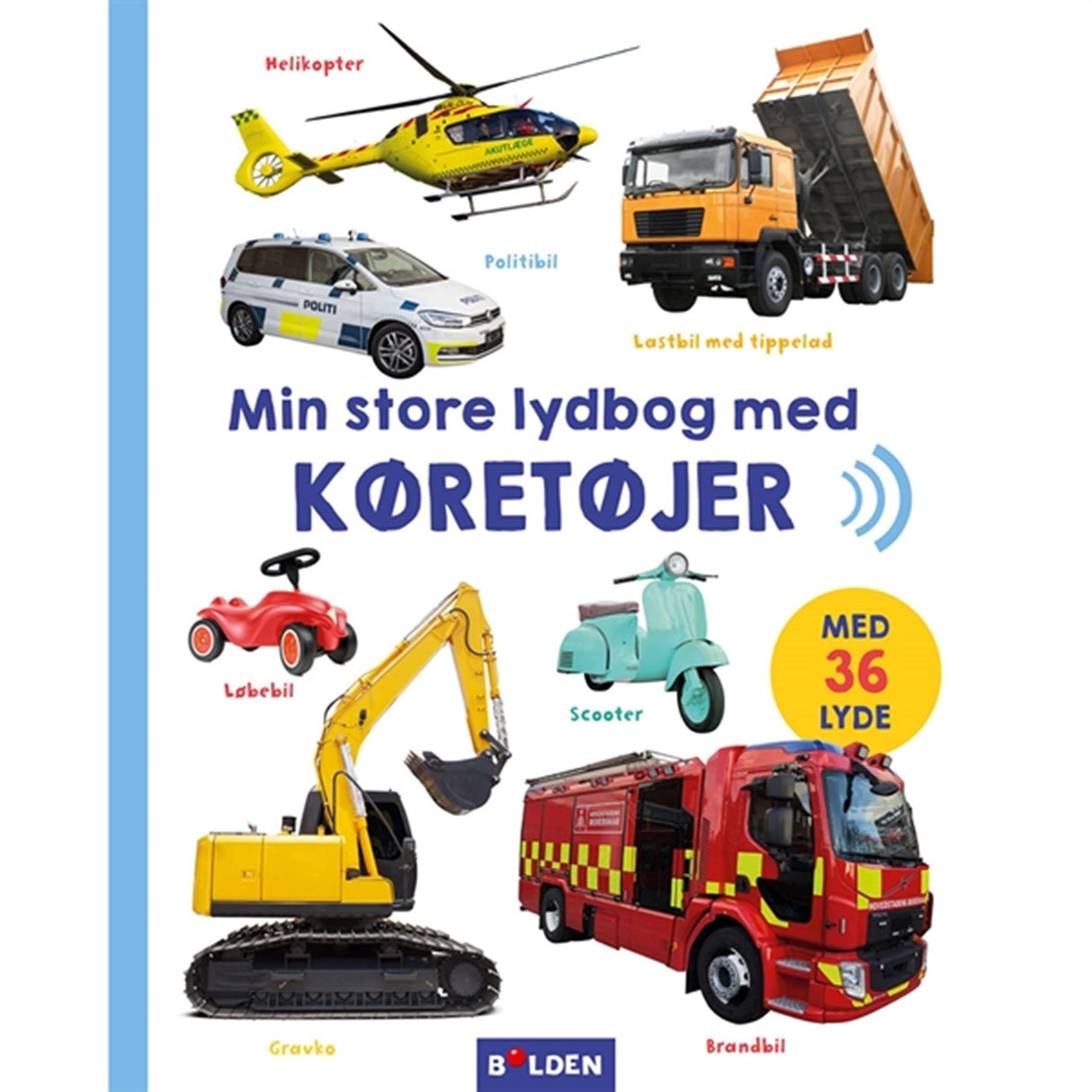 Forlaget Bolden Min Store Lydbog Med Køretøjer