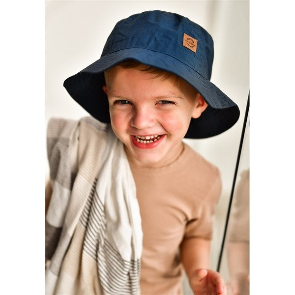 Mikk-Line Sommer Bobbare Hatt Solid Blue Nights