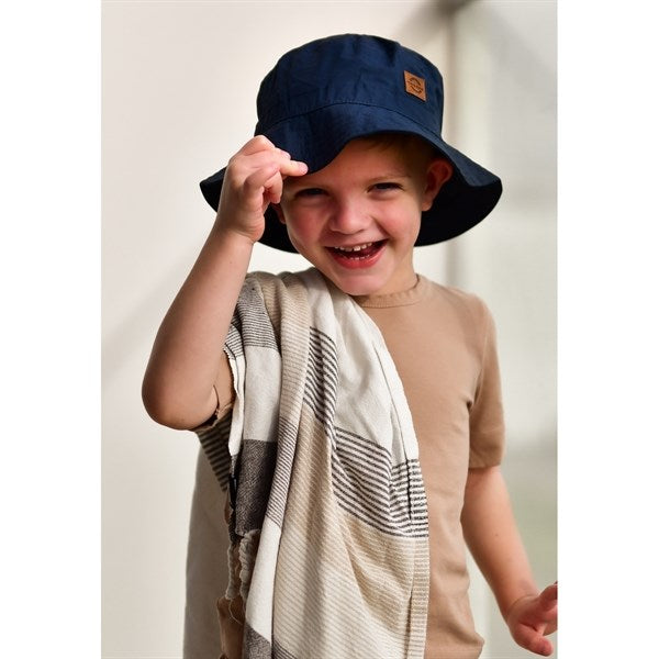 Mikk-Line Sommer Bobbare Hatt Solid Blue Nights