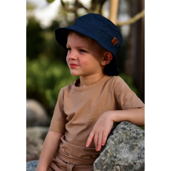 Mikk-Line Sommer Bobbare Hatt Solid Blue Nights