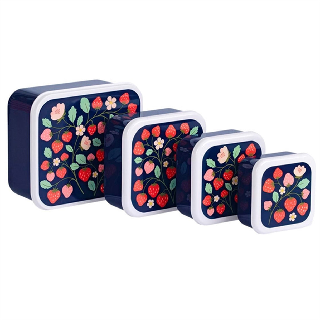 A Little Lovely Company Matlåda och Snacksbox Strawberries