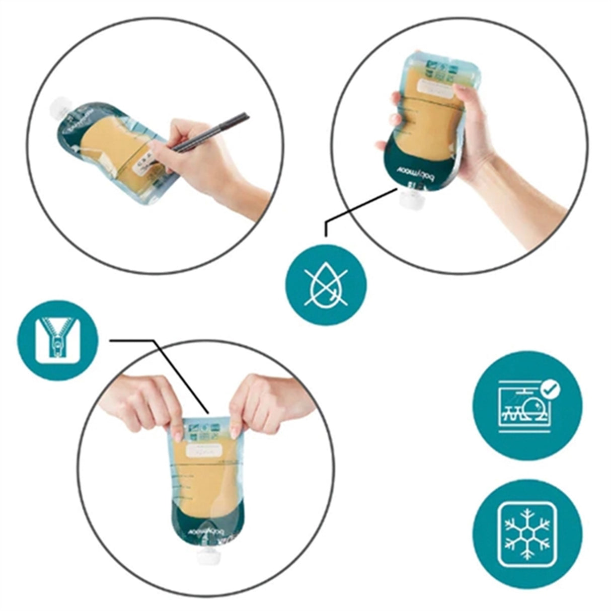 Babymoov ISY Återanvändbara Matkassar - 20 stk.