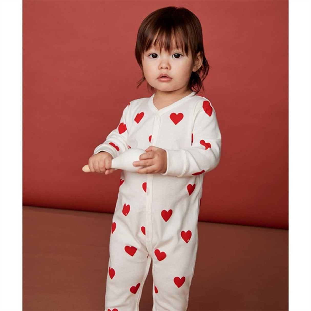 Petit Bateau Onepiece Dors Bien White/Red