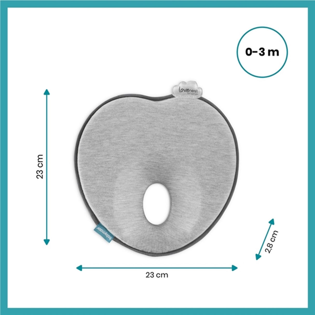 Babymoov Lovenest Baby Kudde Original Smokey