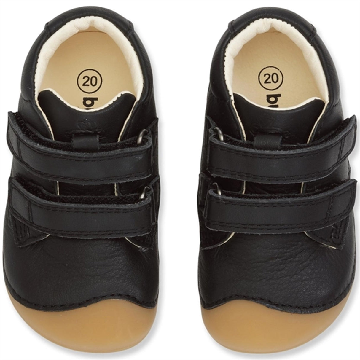 Bundgaard Lära-Gå-Skor Petit Kardborre Black Gum