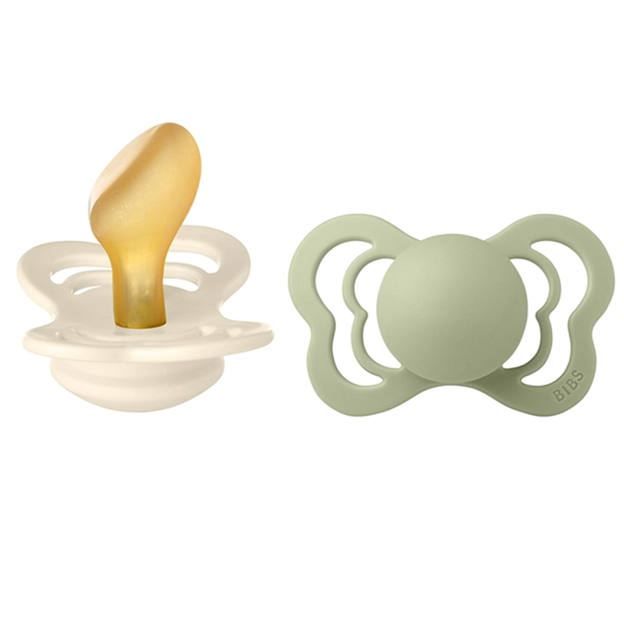 Bibs Couture Latex Sutter 2-pack Anatomisk Ivory/Sage