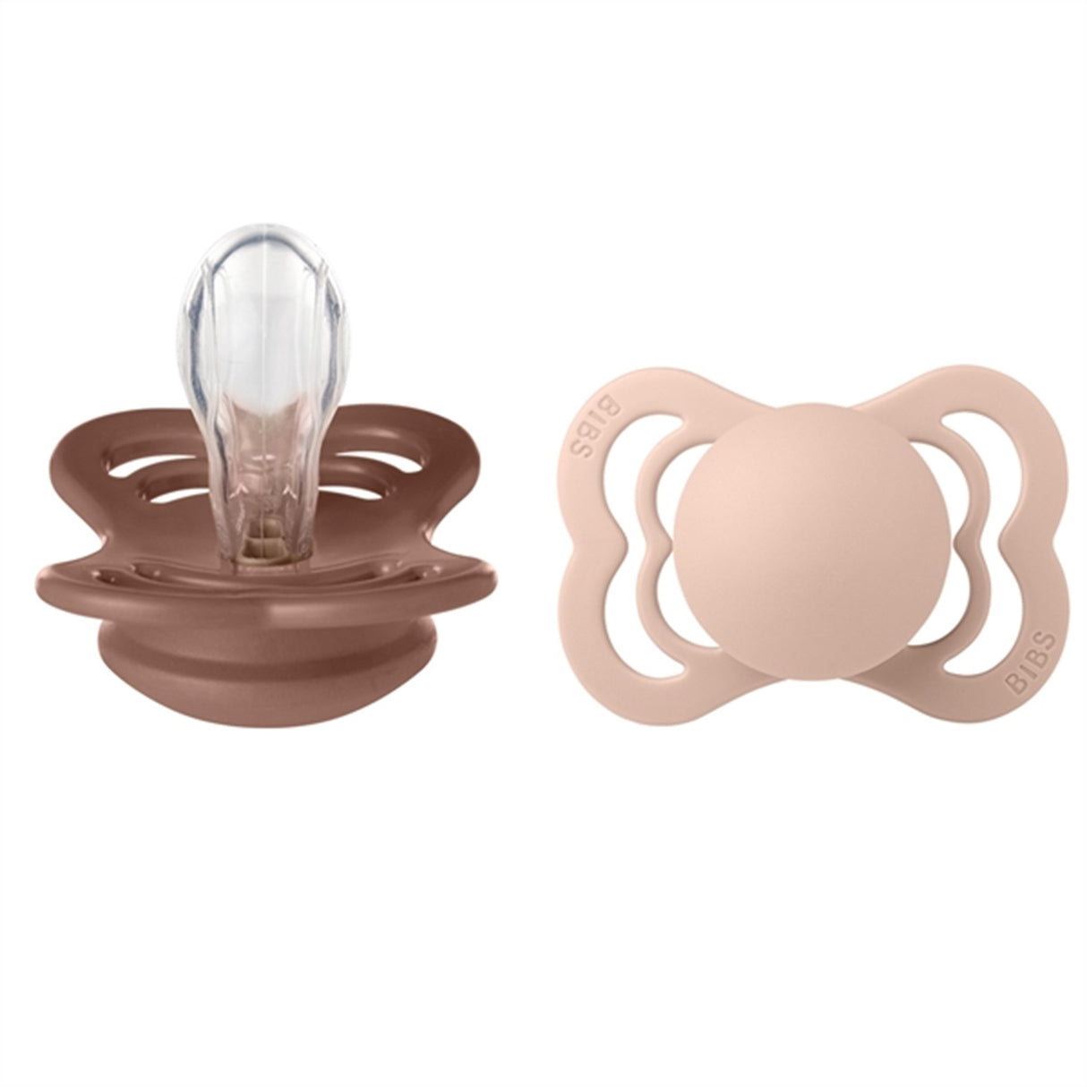 Bibs Supreme Silikon Nappar 2-pack symmetrisk trächuck / rodnad