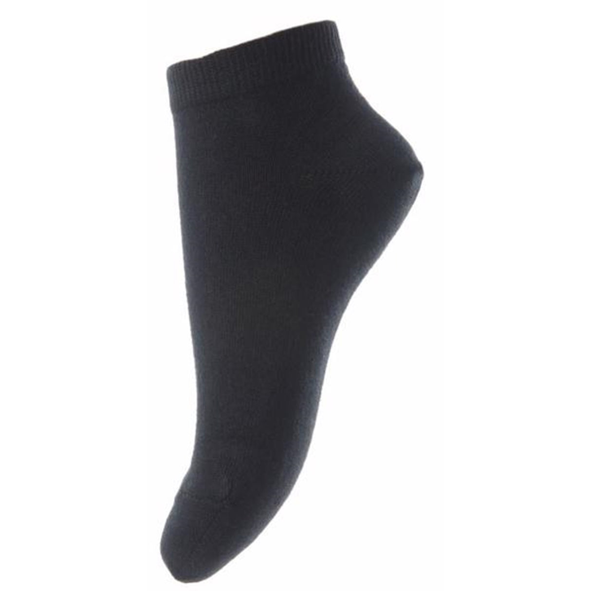MP 757 Bomull Plain Footies 08 Black