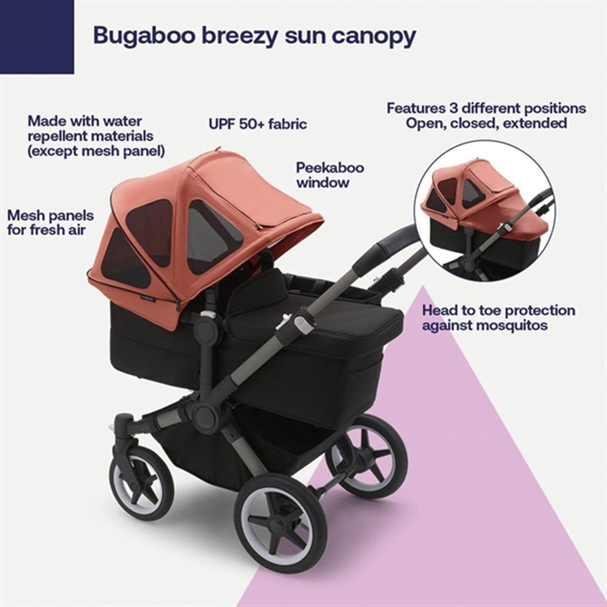 Bugaboo Donkey Breezy Sun Kaleche Pine Green