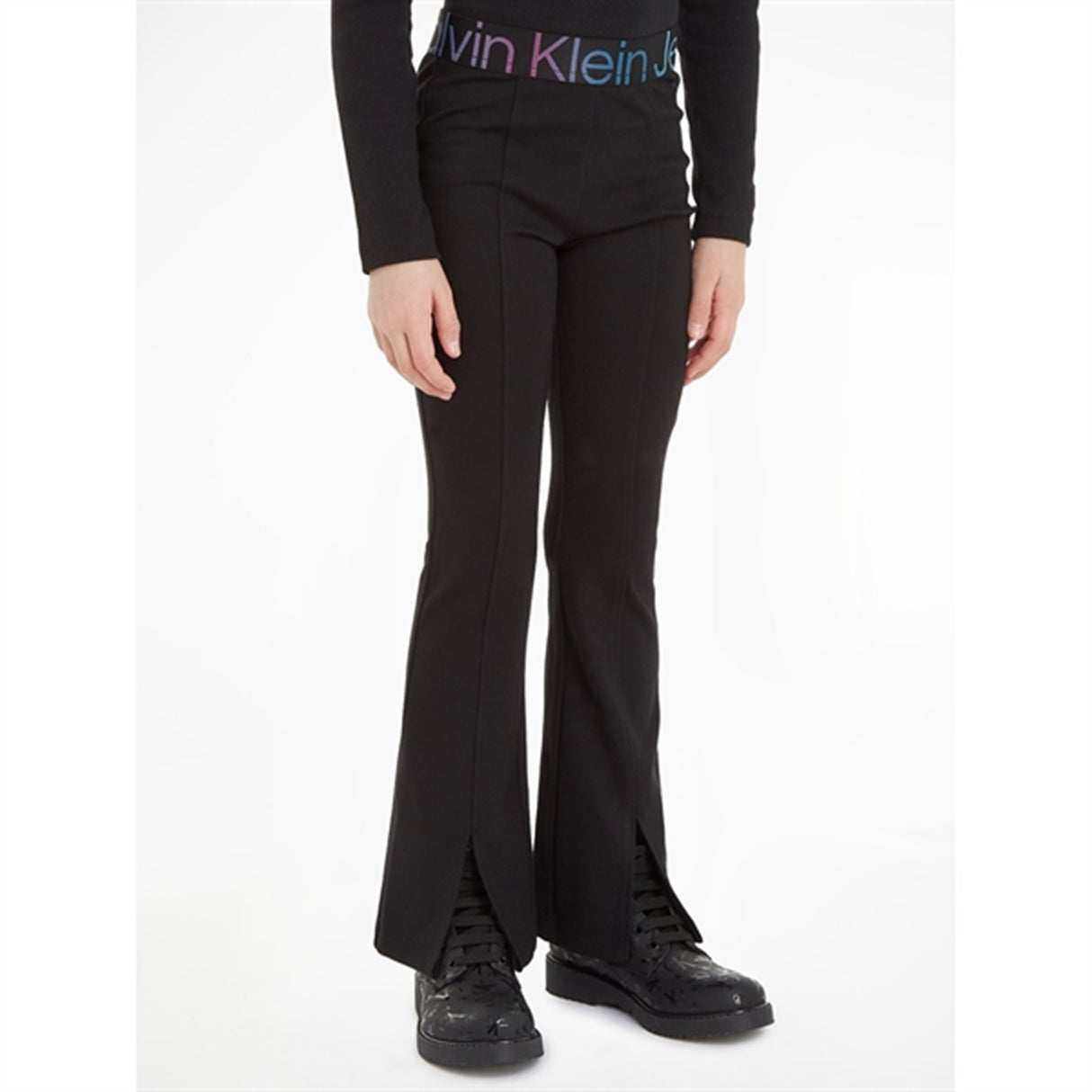 Calvin Klein Punto Tape Flare Byxor Ck Black