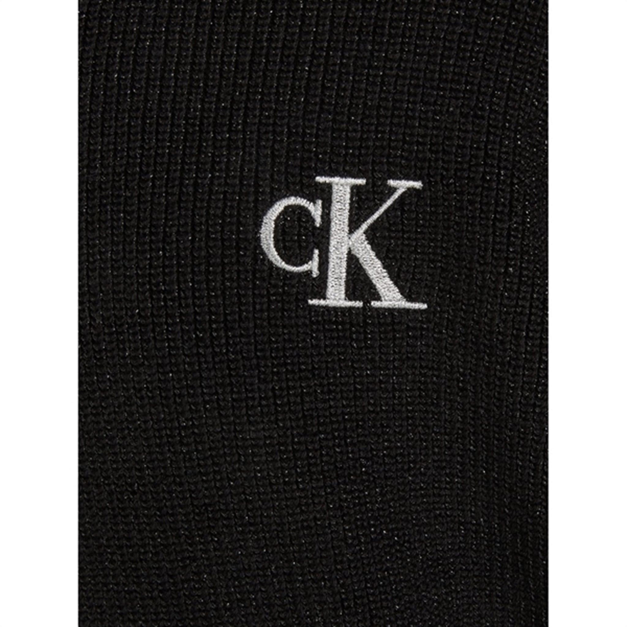 Calvin Klein Festive Lurex Stickad Tröja Ck Black 3