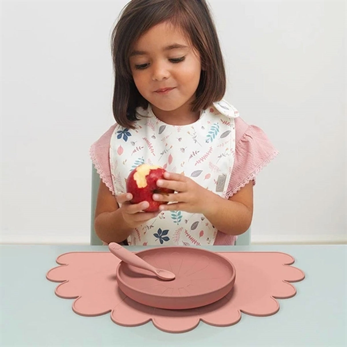 Cam Cam Copenhagen Haklapp 2-Pack Pressed Leaves Rose/Dusty Rose