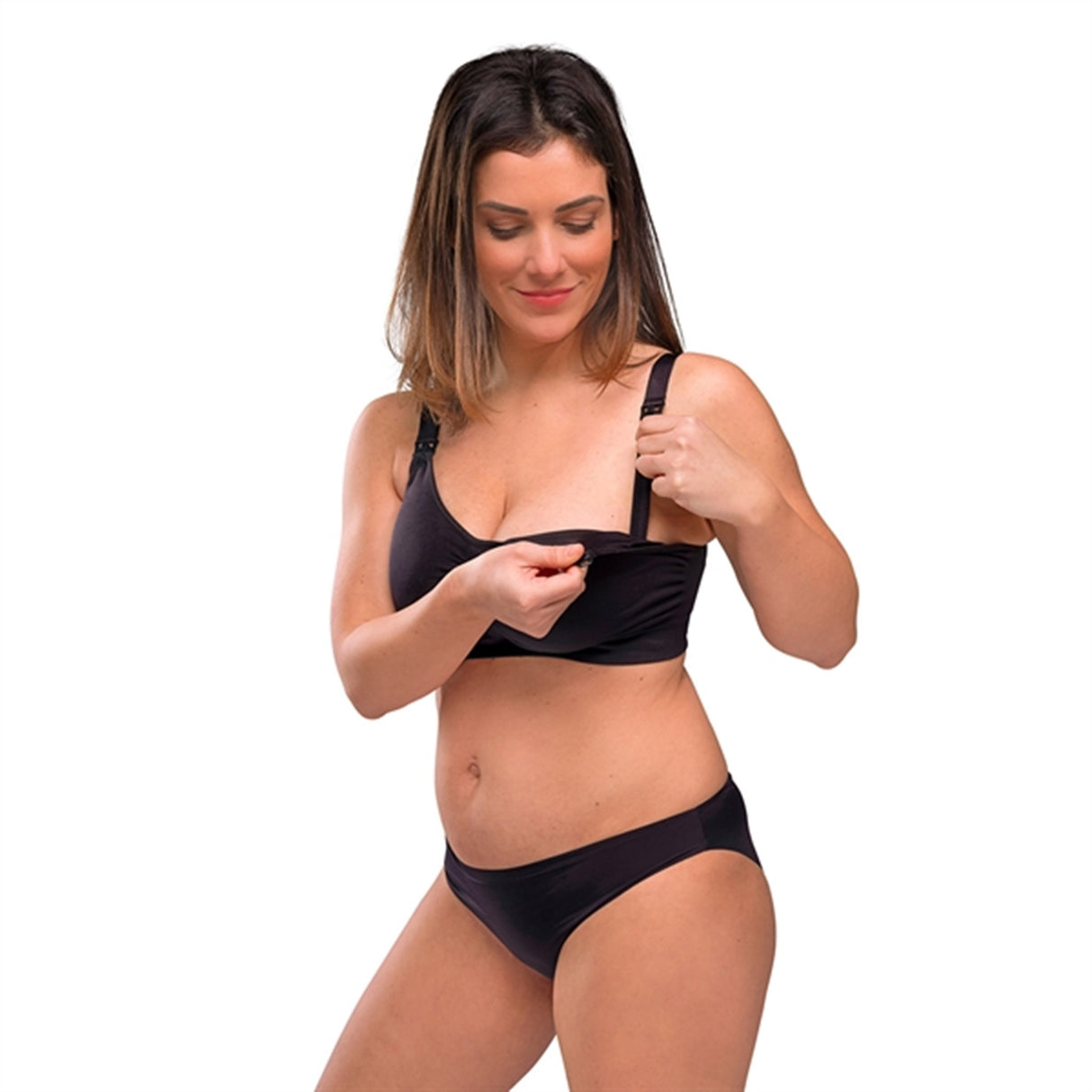 Carriwell Økologisk Graviditets- og Amme-BH Sort